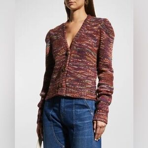 Veronica Beard Amosa Cardigan - Burgundy | XS